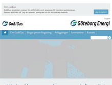 Tablet Screenshot of gobigas.goteborgenergi.se
